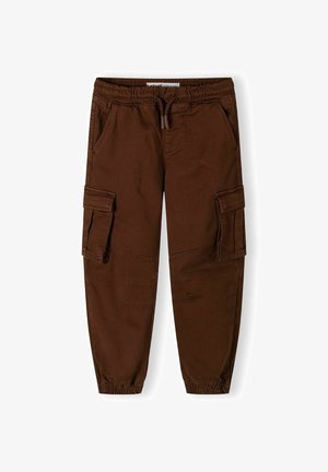 ELASTIC WAIST COMBAT STYLE - Cargo hlače - cognac