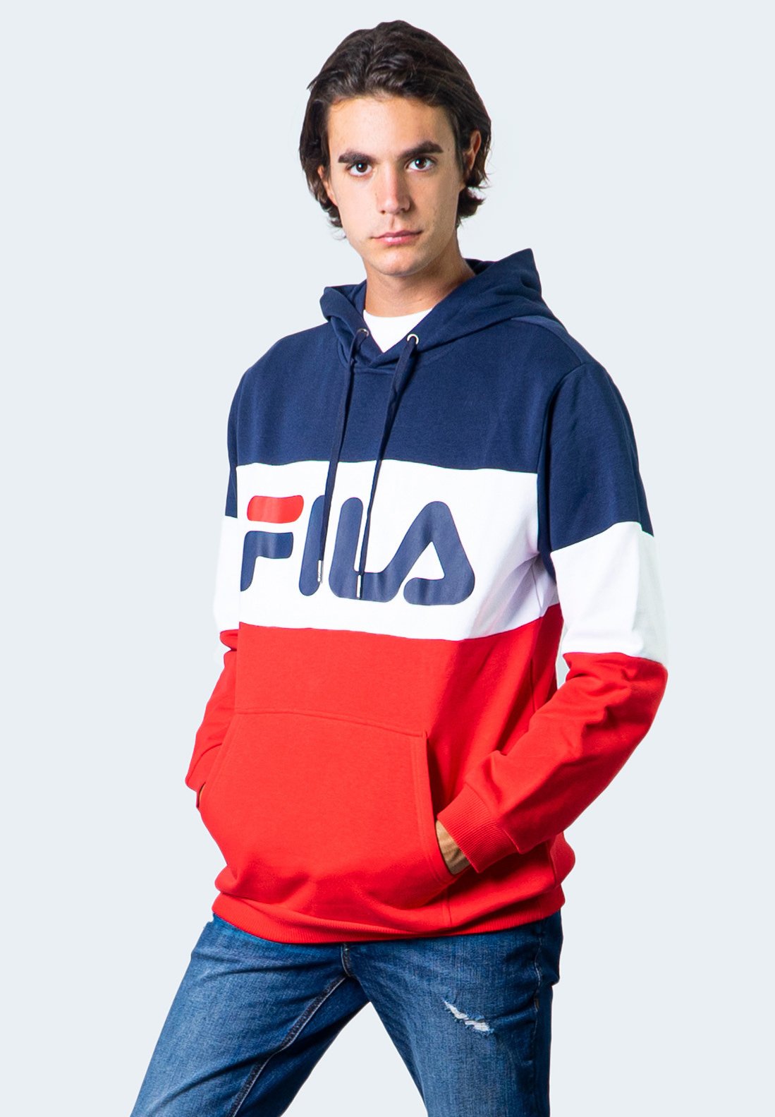Fila Felpa con cappuccio - blue/blu - Zalando