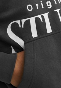 Jack & Jones JORVESTERBRO BACK HOOD - Sportinis megztinis - asphalt
