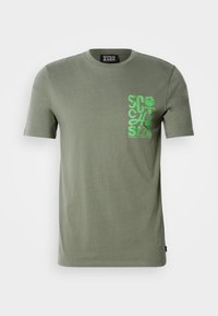 REGULAR FIT LEFT CHEST LOGO - T-Shirt print - thyme