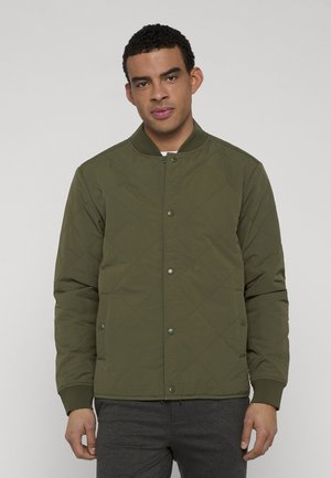 HULCKBY DIAMOND QUILT - Overgangsjakke - army