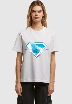 SUPERMAN LOGO SVALBARD TAKE ME HOME EVERYDAY  - Print T-shirt - white