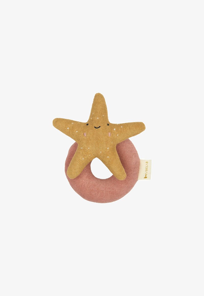 Fabelab RATTLE - STARFISH - Kousátko - ash rose