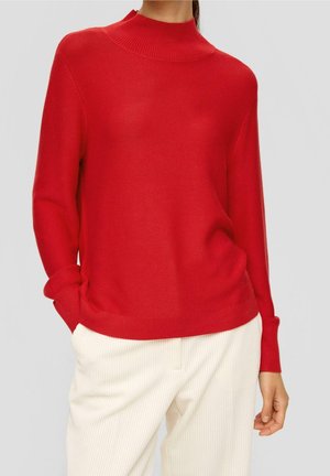 Strickpullover - red