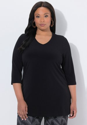 Langærmet T-shirt - black