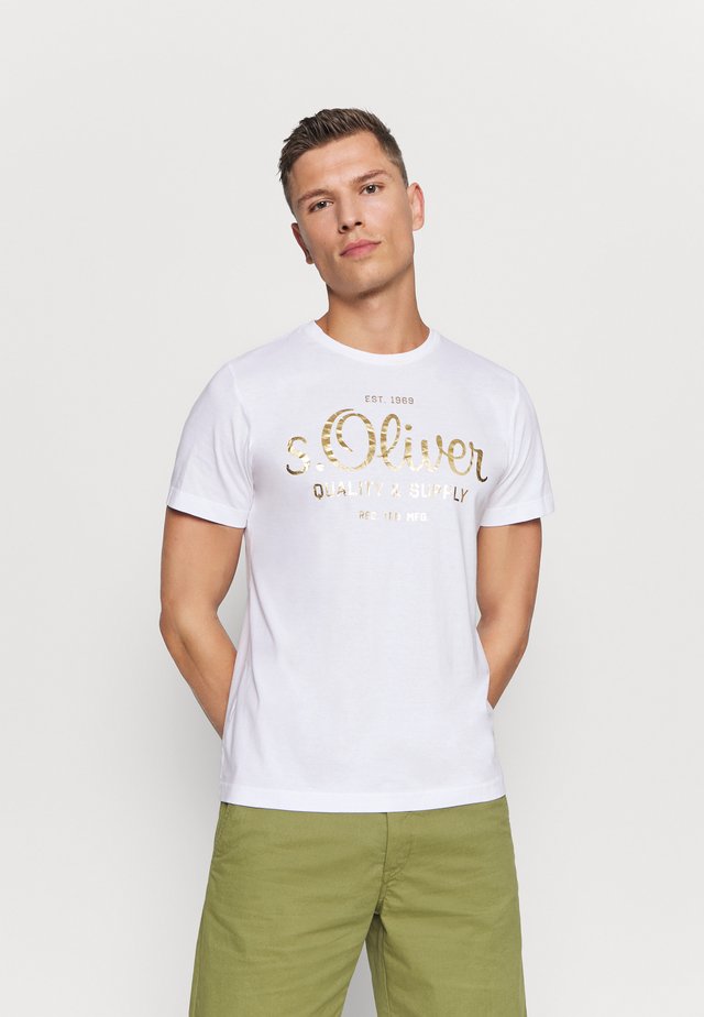 KURZARM - Print T-shirt - white