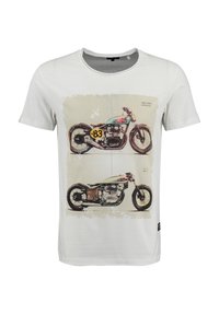 Key Largo MT BRAKE ROUND - Camiseta estampada - white
