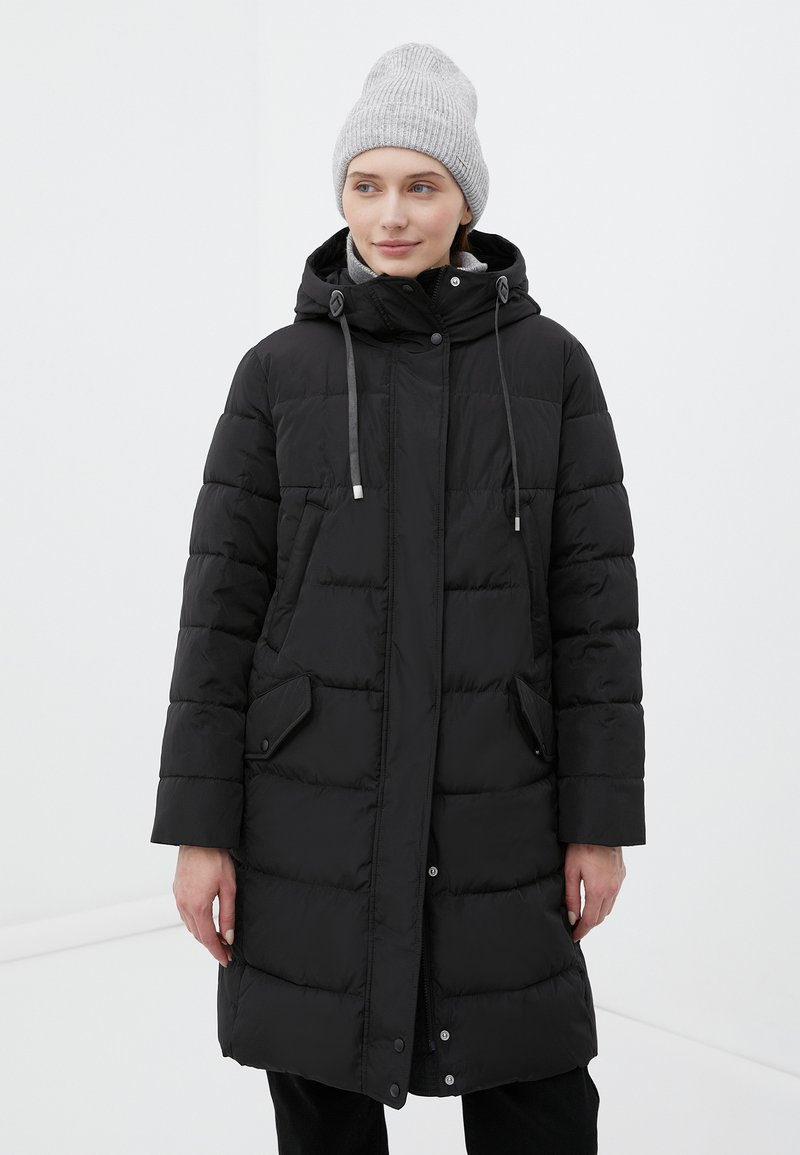 Damen Parkas | Finn Flare Wintermantel black/schwarz - JW30482 Damen Parkas | Finn Flare Wintermantel black/schwarz - JW30482