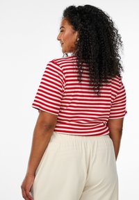 Zizzi GESTREIFTES  - T-shirts print - snow w. u.r.stripe