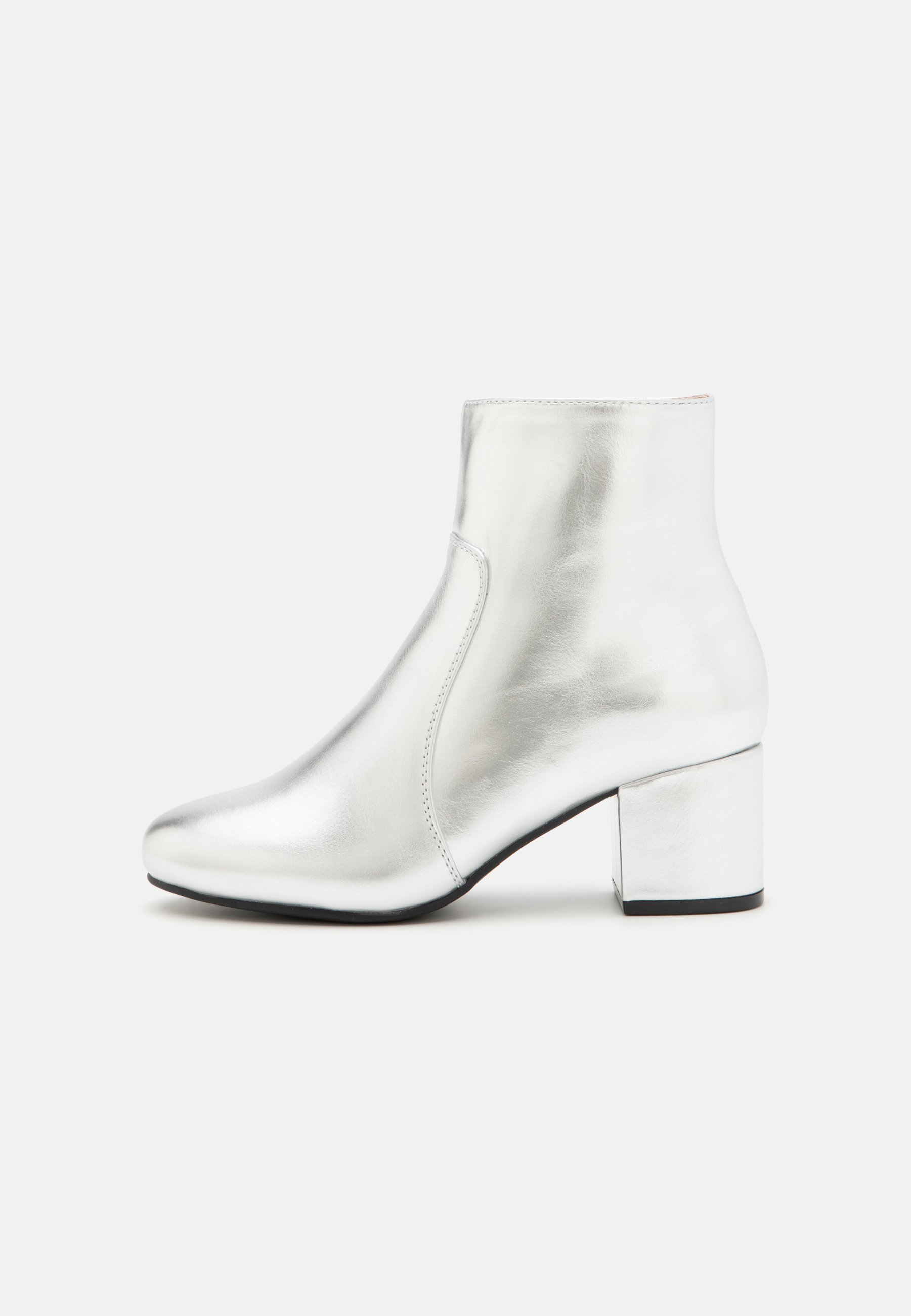 Anna Field Wide Fit Ankle boots silver/silver-coloured Zalando