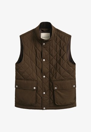 GANT, CLASSIC QUILTED VEST - Bodywarmer - black brown
