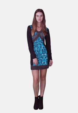 Koroshi COMBINED PRINT - Enostavna obleka - aqua blue
