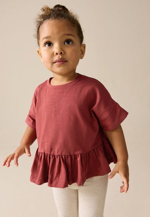Next, REGULAR FIT - SHORT SLEEVE  - T-shirt imprimé - rust brown