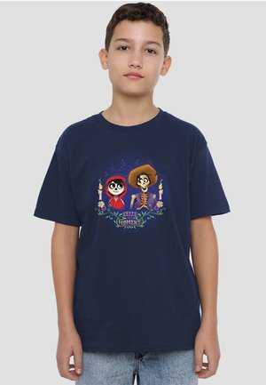 Disney COCO SEIZE YOUR MOMENT WITH MIGUEL AND HECTOR - Print T-shirt - dark blue