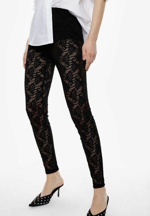SLIM FIT VITA ALTA - Leggings - nero