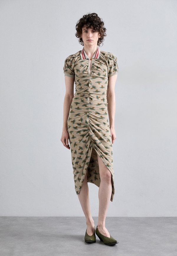 PULLING DRESS - Shirt dress - sand overdye orb