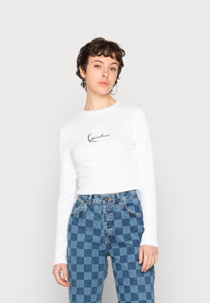 SMALL SIGNATURE - Long sleeved top - white