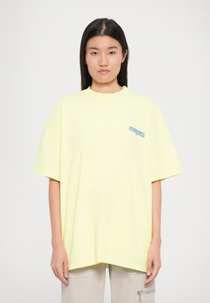 WORLD OF STIEG OVERSIZED  - Print T-shirt - yellow