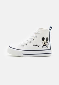 Friboo TRAINERS Disney MICKEY MOUSE & MINNIE MOUSE - HI-TOP TRAINERS - Höga sneakers - white