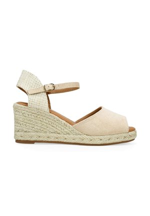 Sandali con plateau - beige