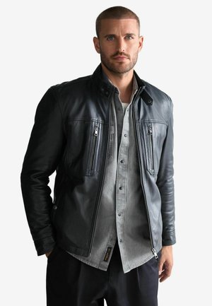 Lederjacke - black