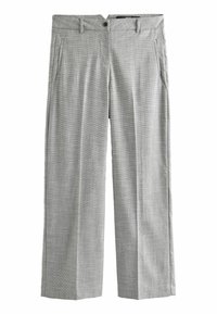 TAILORED CHECK  REGULAR FIT - Tygbyxor - black white check