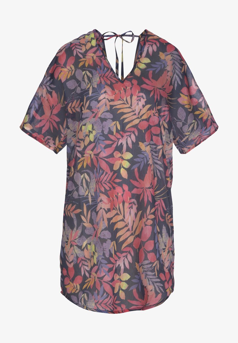 LASCANA Tunica - blau orange bedruckt