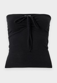 TIE FRONT TUBE - Top - black