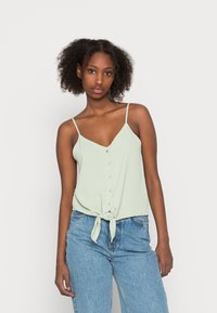 ONLY ONLMETTE STRAP BUTTON - Top - desert sage