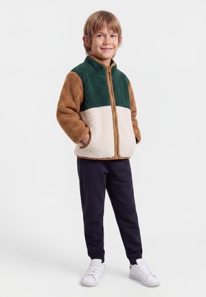 Name it NBMMACEY TEDDY JACKET BLOCK - Veste polaire - jungle green