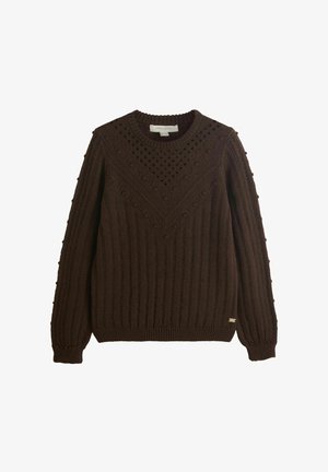Laura Ashley, REGULAR FIT - BOBBLE STITCH - Jumper - brown