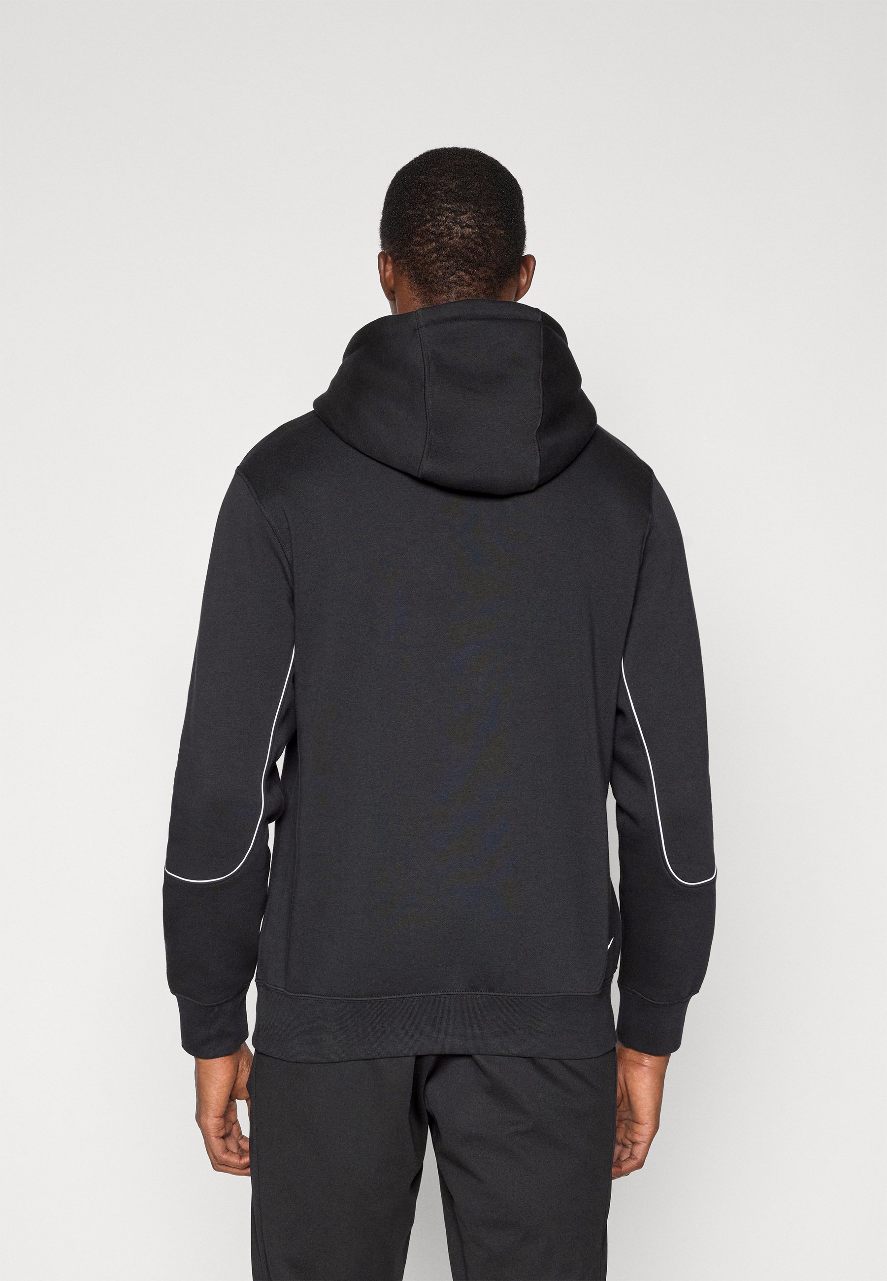 Nike Performance CLUB HOODIE T90 - Hoodie - black/white/black