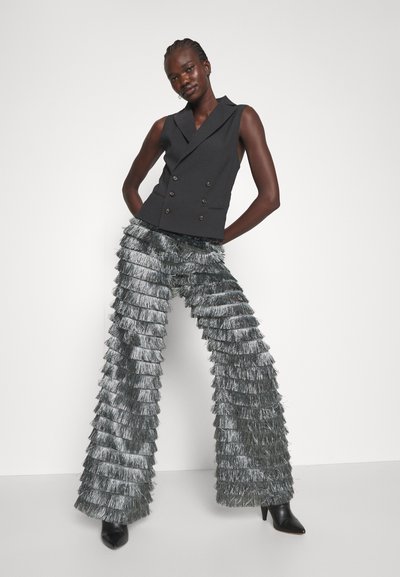 Alberta Ferretti TROUSERS - Pantalon classique - grey