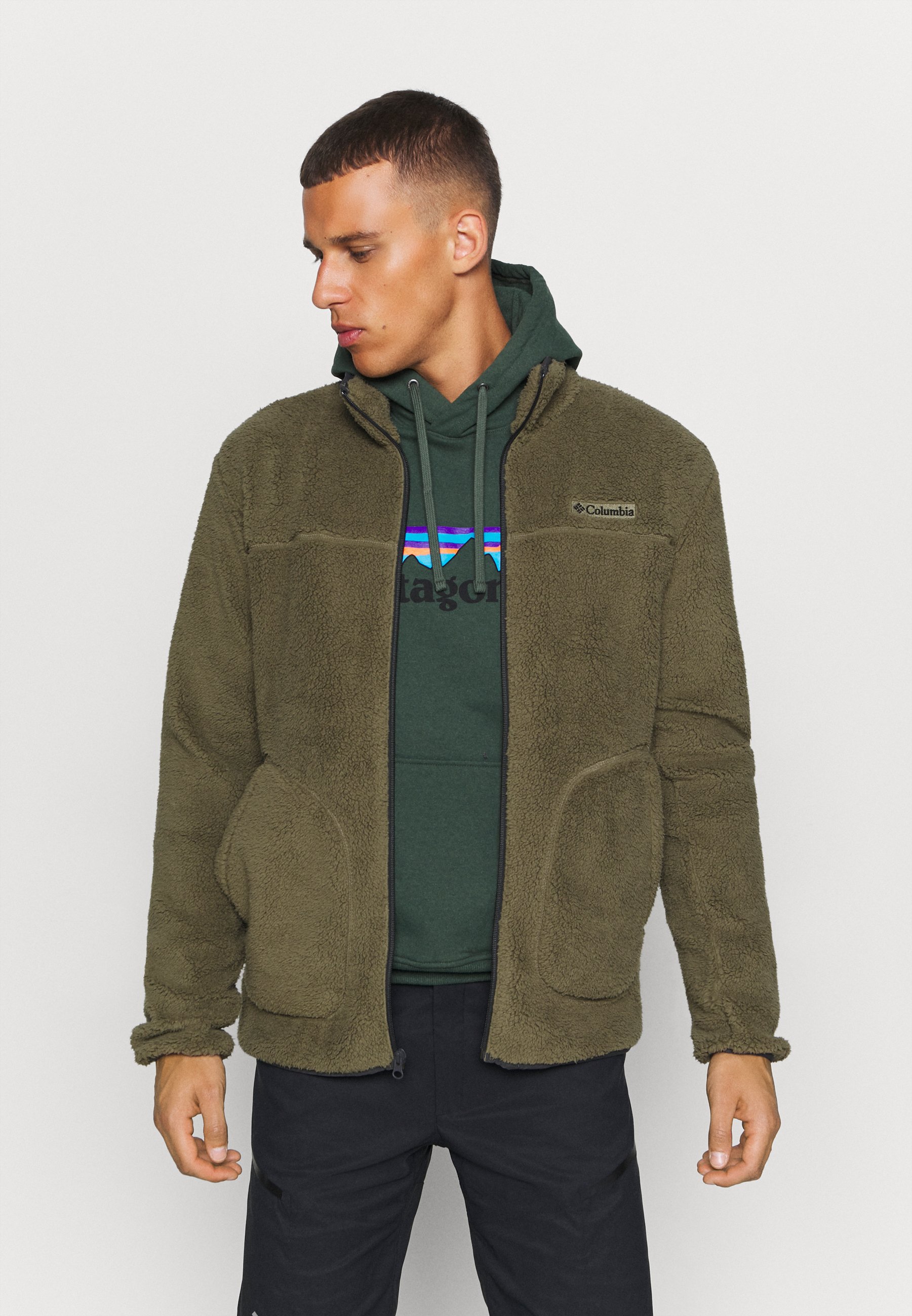 Columbia RUGGED RIDGEII - Fleecejacke - stone green/shark/grün