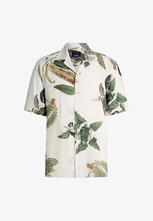 JOOP!, KURZARM-KAWAI - Camicia - ecru/grün gemustert