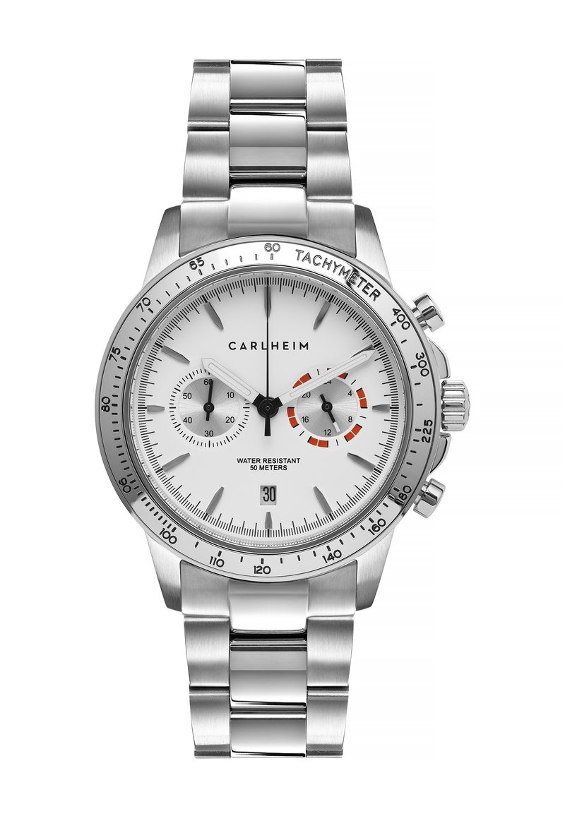 Carlheim RACING AKSEL 40MM - Montre à aiguilles - silver coloured white silver coloured