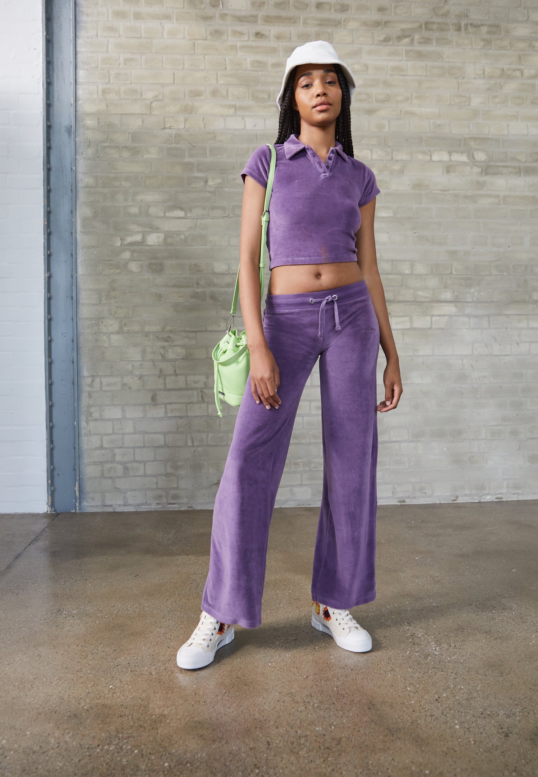 iets frans purple joggers