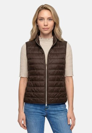 Betty Barclay BETTY BARCLAY MIT KNÖPFEN STEPPWESTE - Bodywarmer - muskat