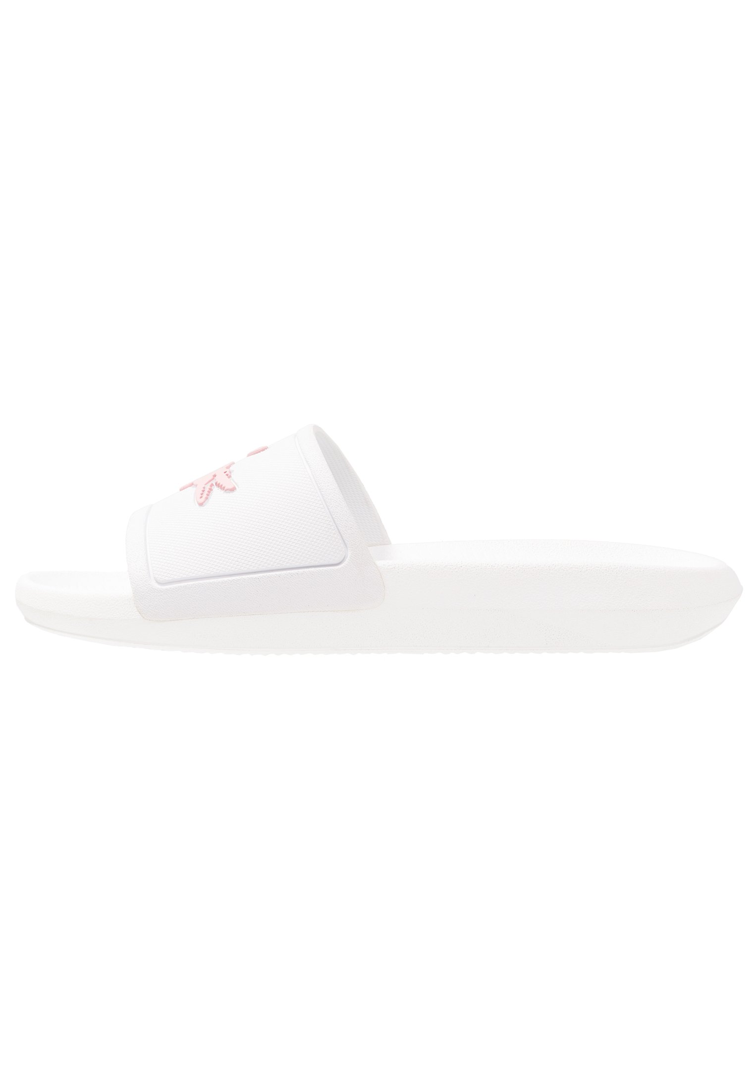 Lacoste CROCO SLIDE - Chanclas de baño - white/blanco - Zalando.es