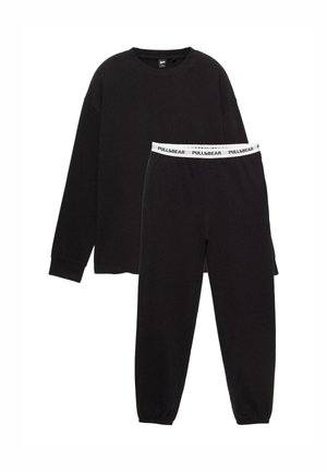 LOGO ELASTICATED WAIST SET - Pigiama - black