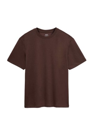 Marks & Spencer, T-shirts basic - dark brown