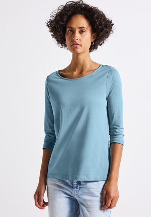 MIT U-BOOT-AUSSCHNITT - Long sleeved top - blau