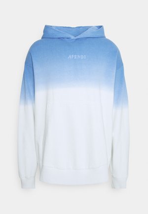 HIGH STATUS PULL ON HOOD UNISEX - Mikina - blue dip dye