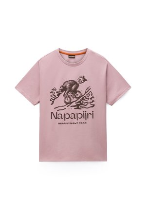 Napapijri, S-CABIN SS. - Printtipaita - pink woodrose