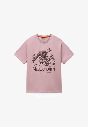 Napapijri, S-CABIN SS. - T-shirts print - light pink