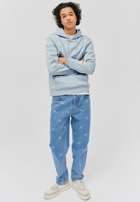 BZB UNI LOURD - Sweat à capuche - bleu clair
