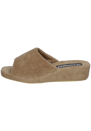 Slippers - taupe