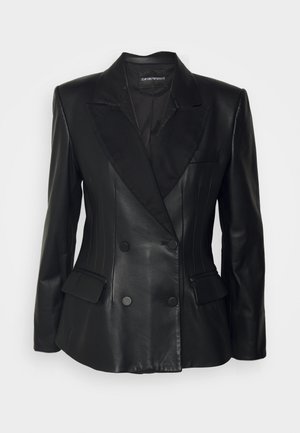 Leather jacket - black