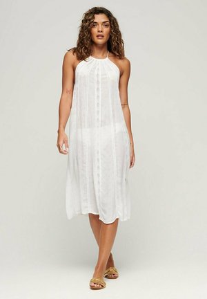 Koton Vestito Midi Per Ragazze – Floreale, Scollo A Collo, Maniche Corte, Gonna A Strati – Blu, Taglia 11/12 Anni - 4