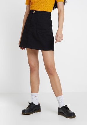 A-snit nederdel - black
